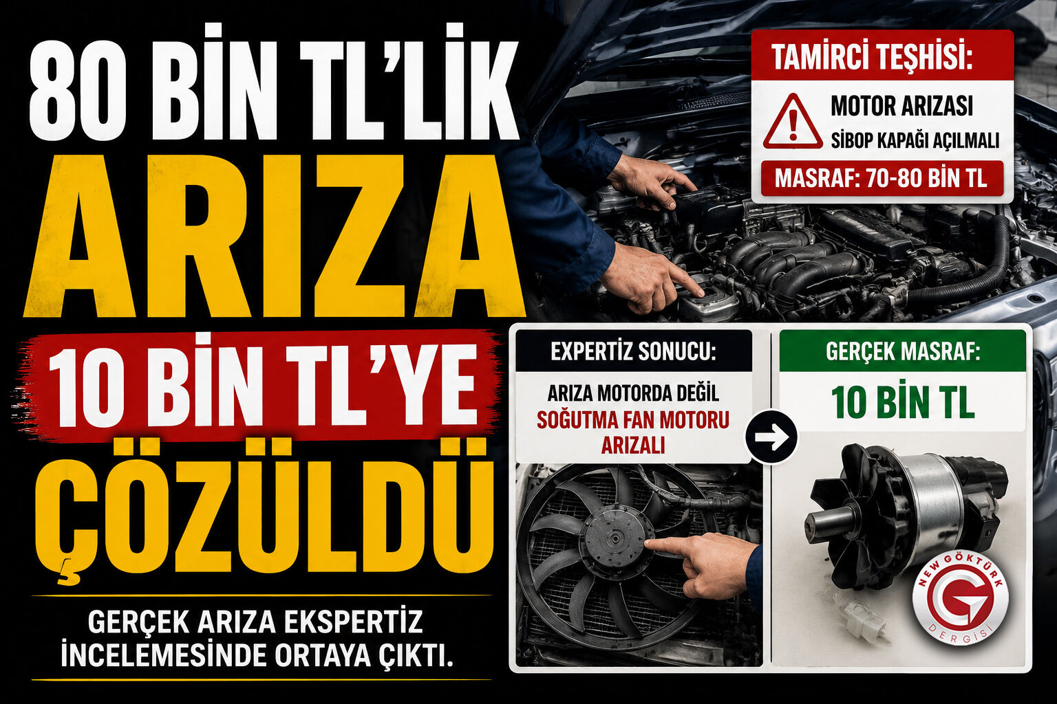 80 Bin Liralık Arıza Tek Parçaya Çıktı
